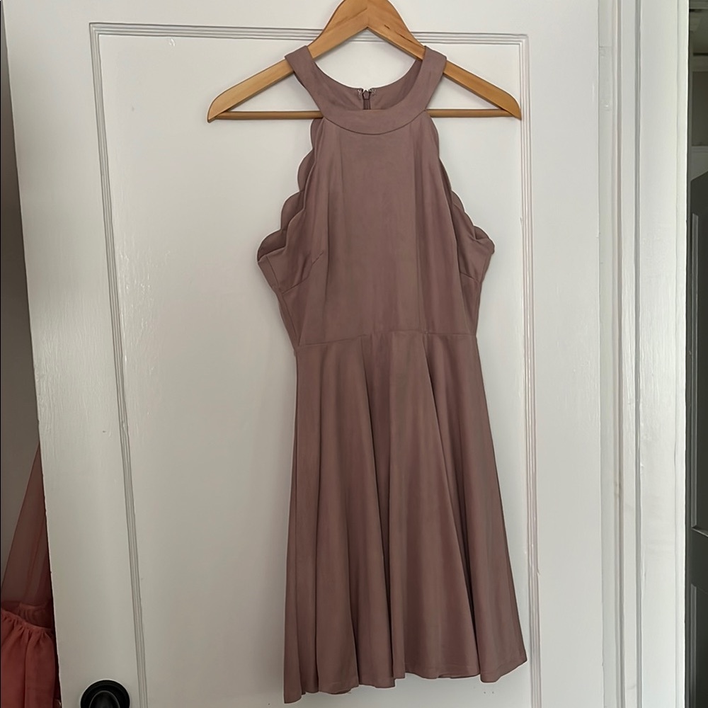 3/$15 Altar’d State mauve high-neck dress with a circle skirt